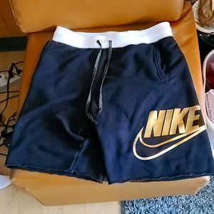 Nike cut off sweat shorts
